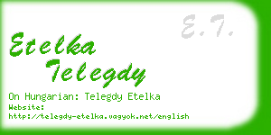 etelka telegdy business card